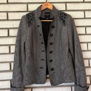 Insight NY Tweed Beaded Blazer Size 10